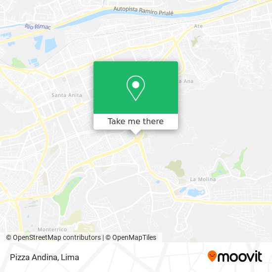 Pizza Andina map