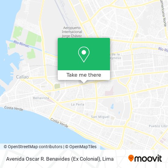 Avenida Oscar R. Benavides (Ex Colonial) map