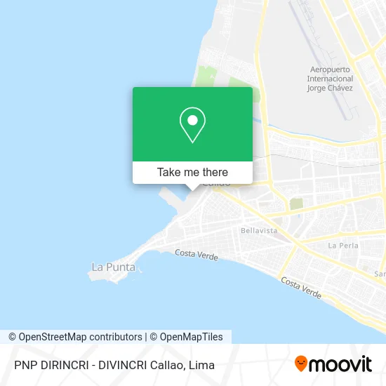 PNP DIRINCRI - DIVINCRI Callao map