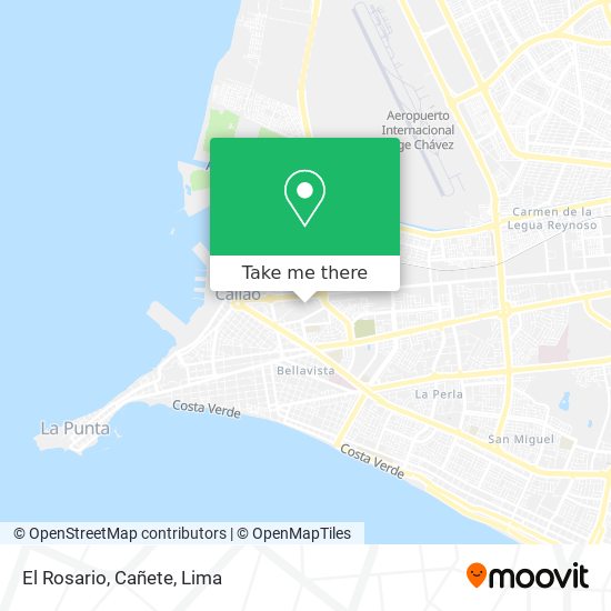 El Rosario, Cañete map