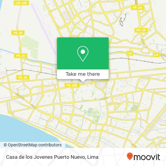 Mapa de Casa de los Jovenes Puerto Nuevo