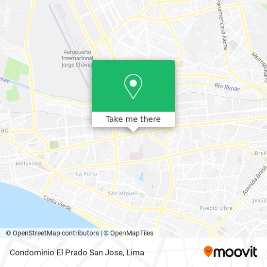 Condominio El Prado San Jose map