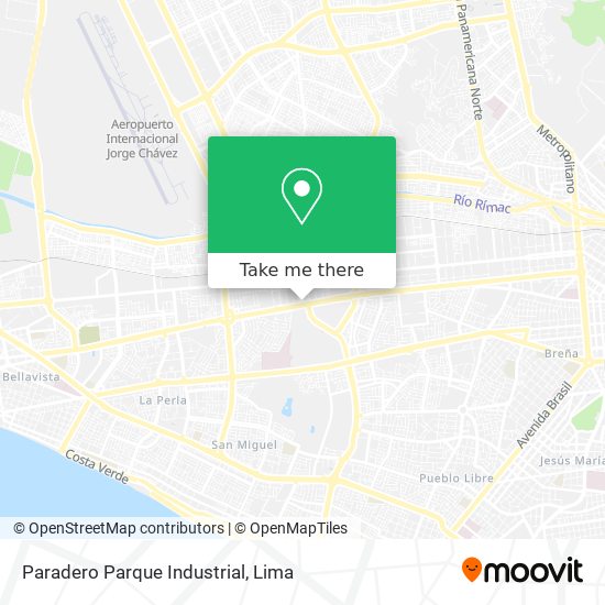 Paradero Parque Industrial map