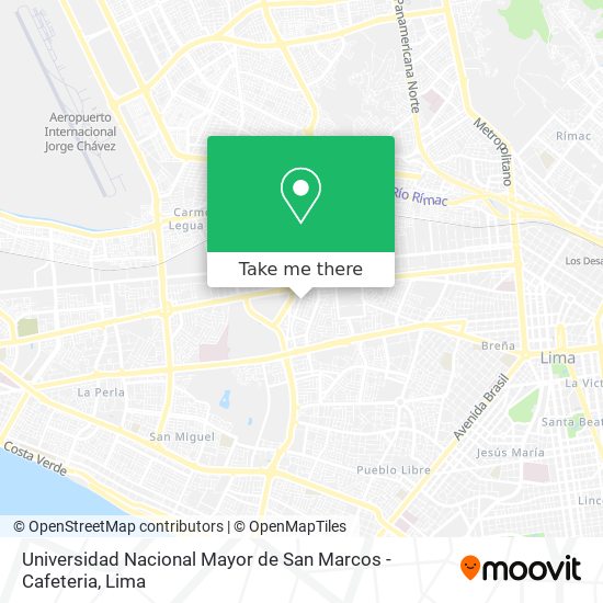 How to get to Universidad Nacional Mayor de San Marcos - Cafeteria in Lima  by Bus?