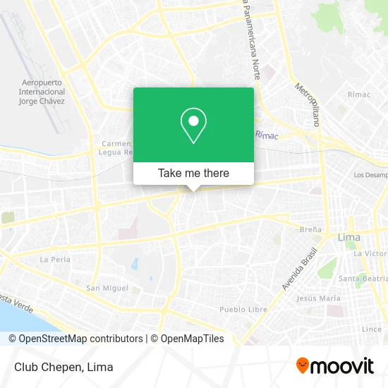 Club Chepen map