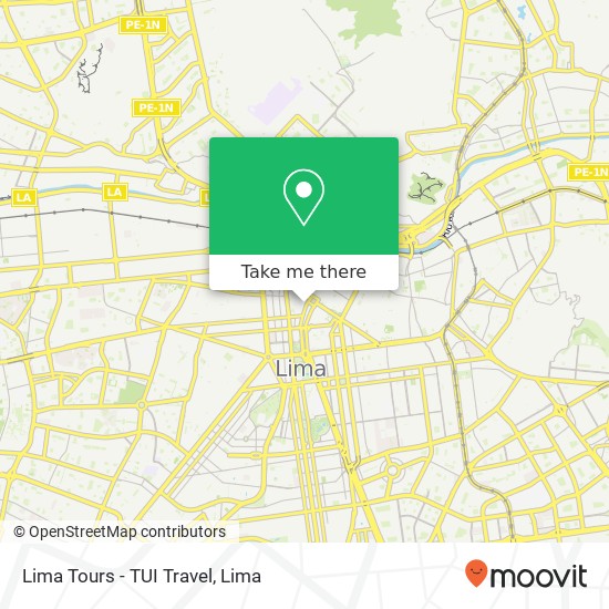 Lima Tours - TUI Travel map