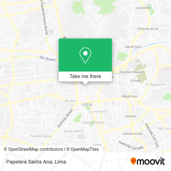 Papelera Santa Ana map