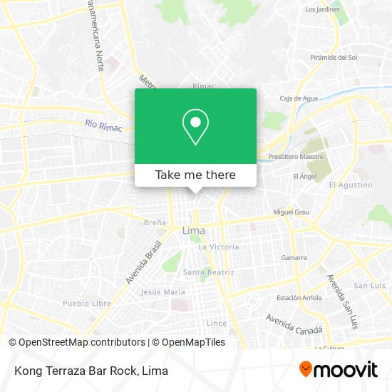 Kong Terraza Bar Rock map