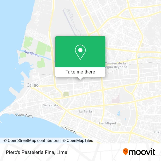 Piero's Pastelería Fina map