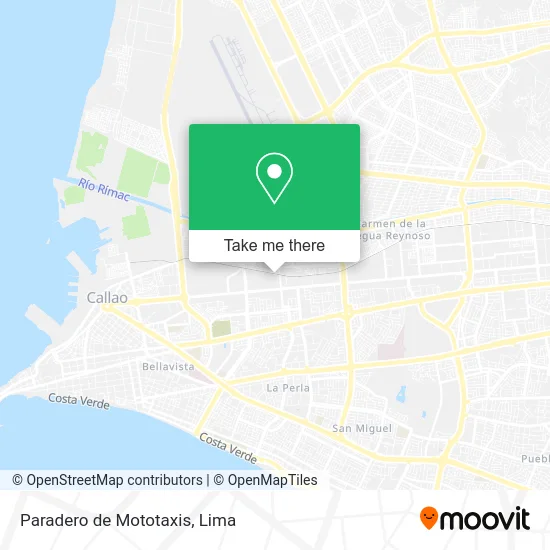 Paradero de Mototaxis map