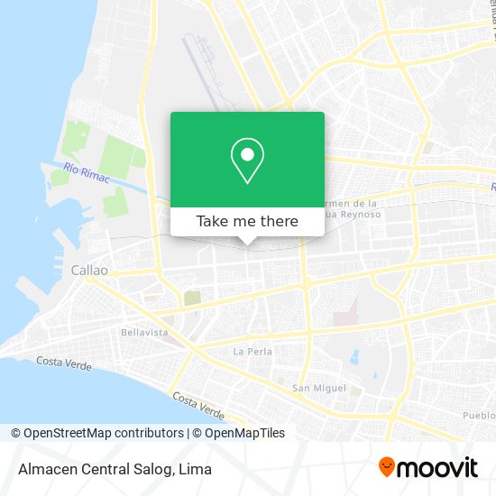 Mapa de Almacen  Central Salog