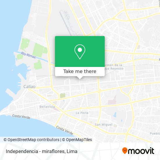 Mapa de Independencia - miraflores