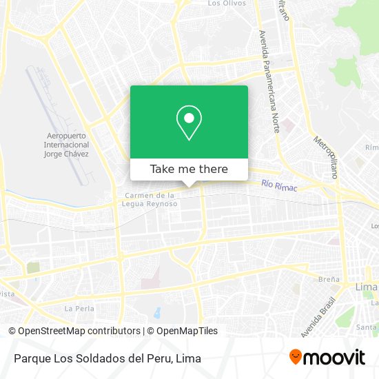 Parque Los Soldados del Peru map
