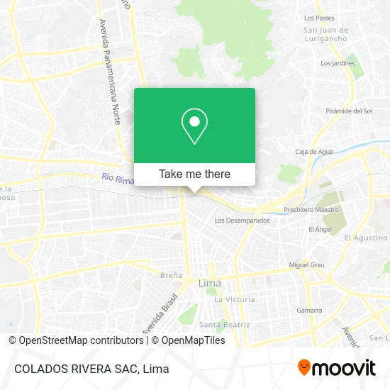 COLADOS RIVERA SAC map