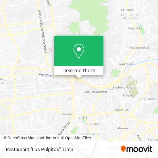 Restaurant "Los Pulpitos" map