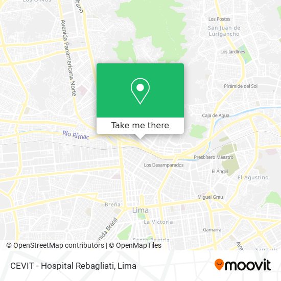 CEVIT - Hospital Rebagliati map