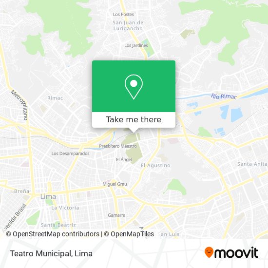 Teatro Municipal map