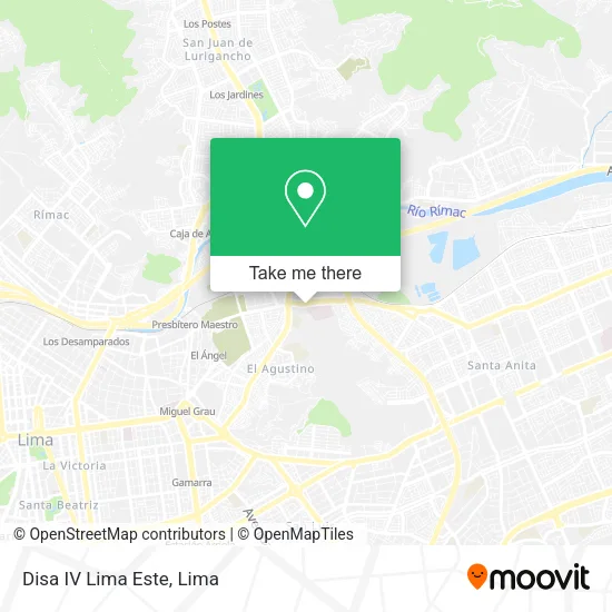 Mapa de Disa IV Lima Este