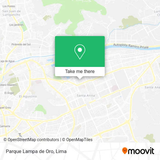Mapa de Parque Lampa de Oro