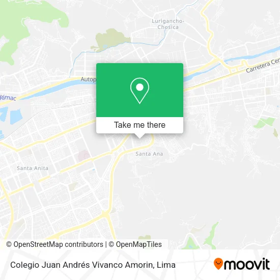 Mapa de Colegio Juan Andrés Vivanco Amorin