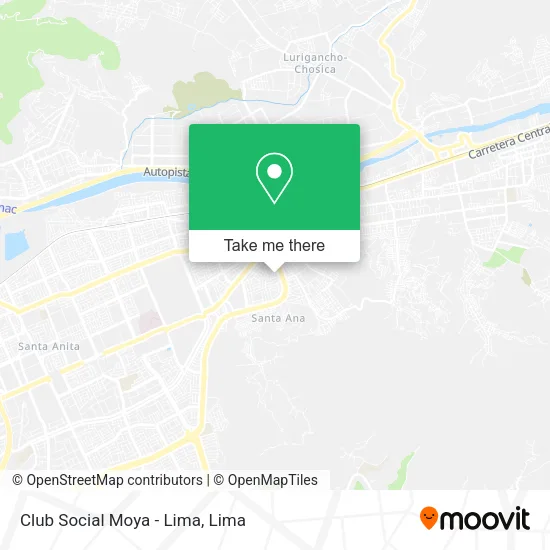 Mapa de Club Social Moya - Lima