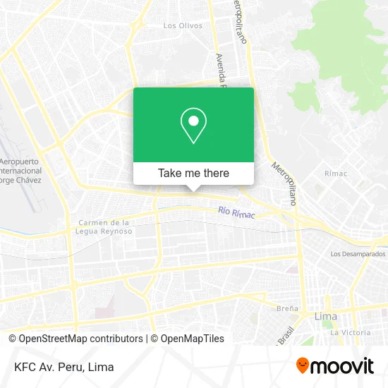 KFC Av. Peru map