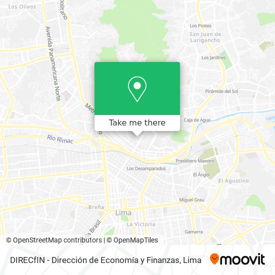 DIRECfIN - Dirección de Economía y Finanzas map
