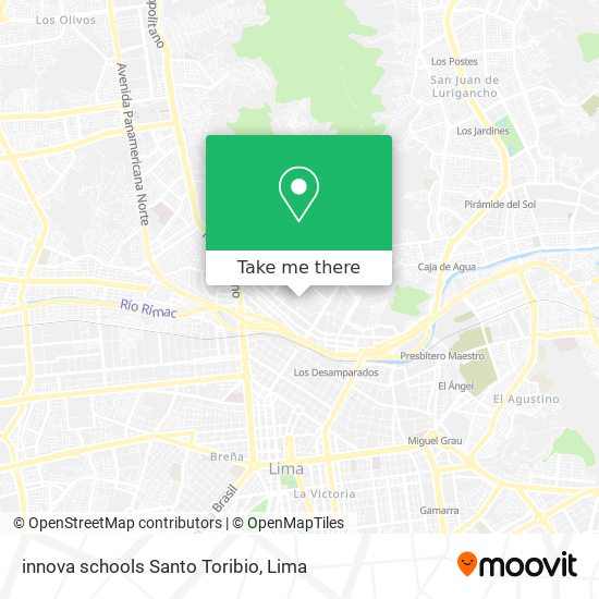innova schools Santo Toribio map