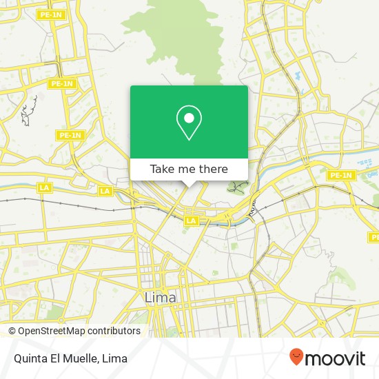 Quinta El Muelle map