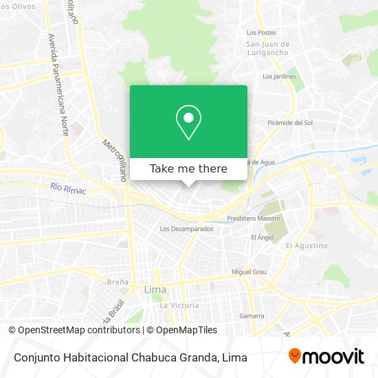 Mapa de Conjunto Habitacional Chabuca Granda