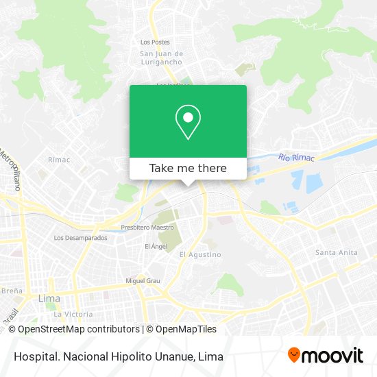 Hospital. Nacional Hipolito Unanue map