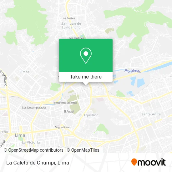 La Caleta de Chumpi map