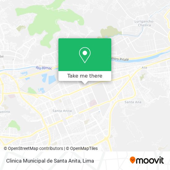 Clinica Municipal de Santa Anita map