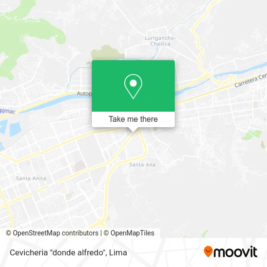 Mapa de Cevicheria "donde alfredo"