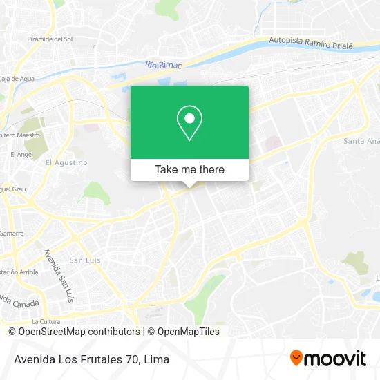 Mapa de Avenida Los Frutales 70