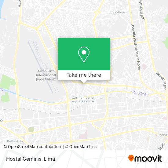 Hostal Geminis map