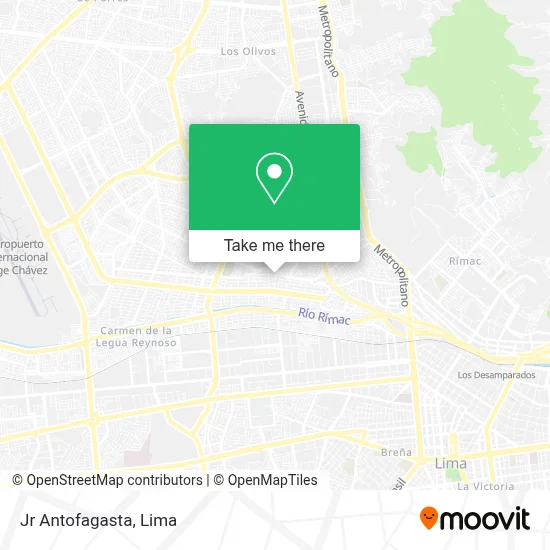 Jr Antofagasta map