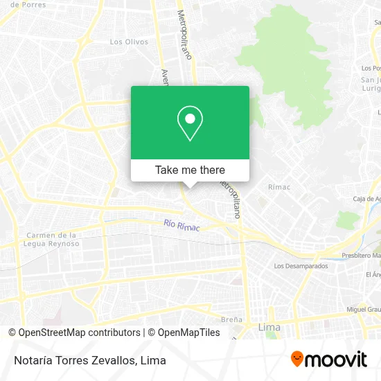 Notaría Torres Zevallos map