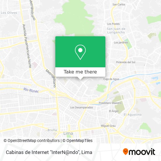 Cabinas de Internet "InterN@ndo" map