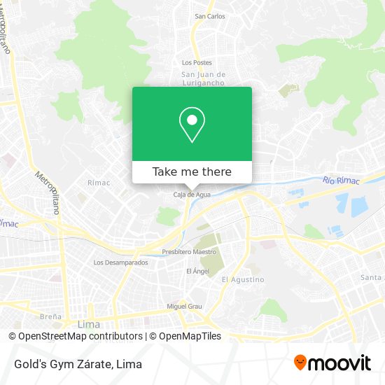 Mapa de Gold's Gym Zárate