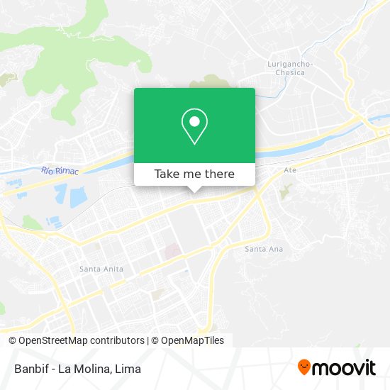 Banbif - La Molina map