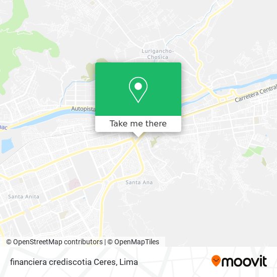 financiera crediscotia Ceres map