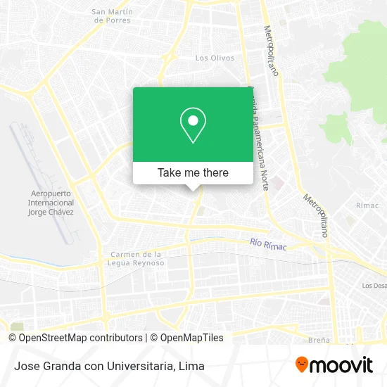 Jose Granda con Universitaria map