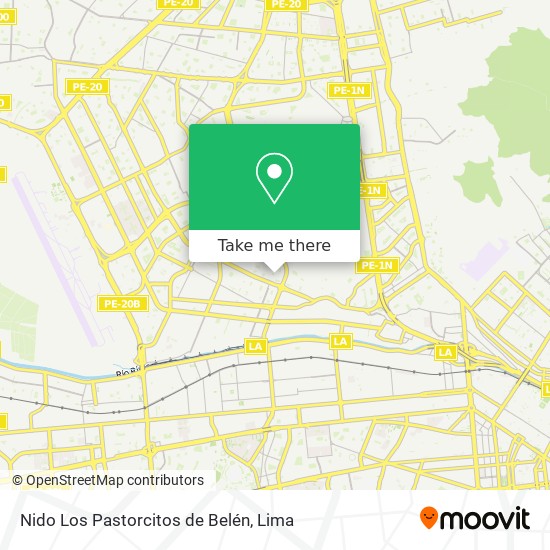 Nido Los Pastorcitos de Belén map