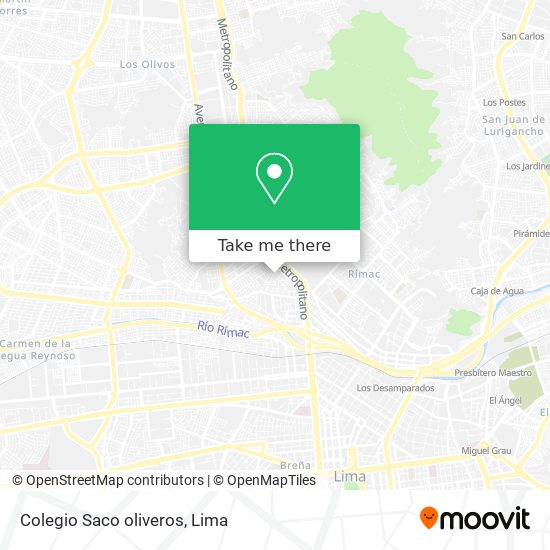 Colegio Saco oliveros map