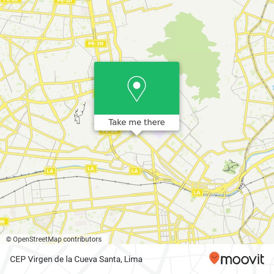 CEP Virgen de la Cueva Santa map