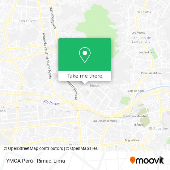 YMCA Perú - Rimac map