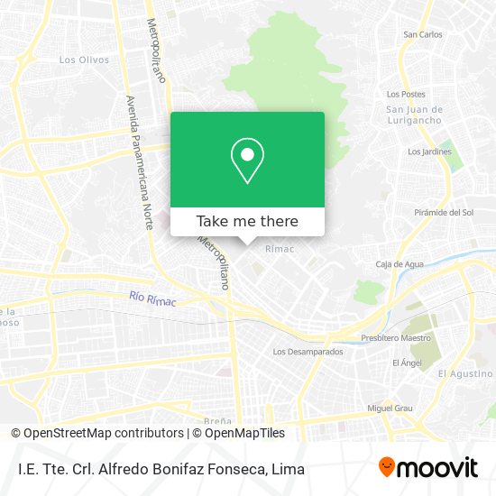 I.E. Tte. Crl. Alfredo Bonifaz Fonseca map
