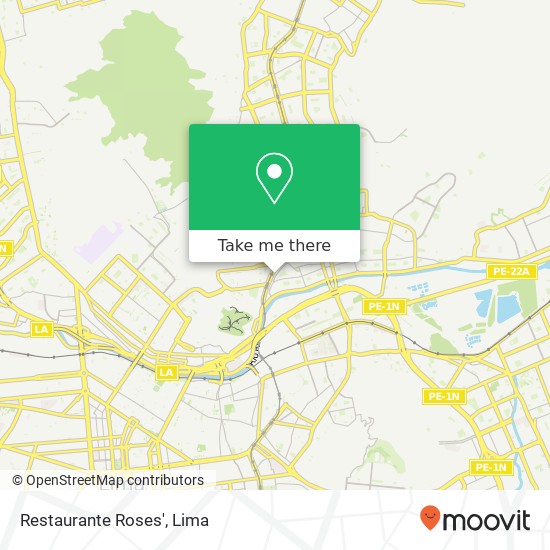 Restaurante Roses' map