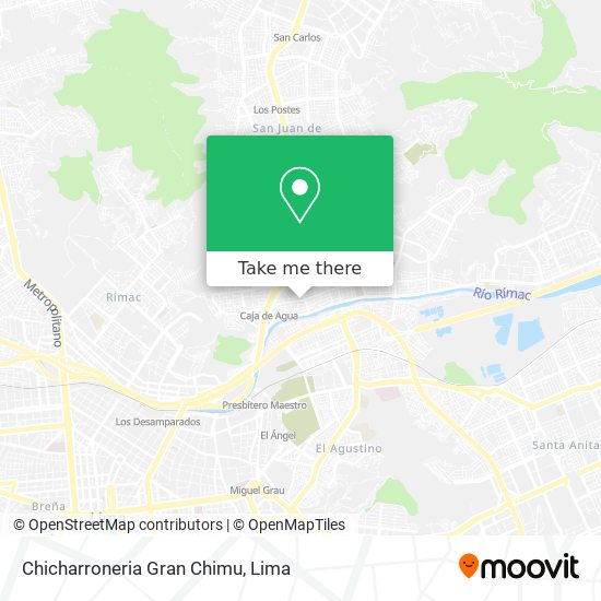 Chicharroneria Gran Chimu map